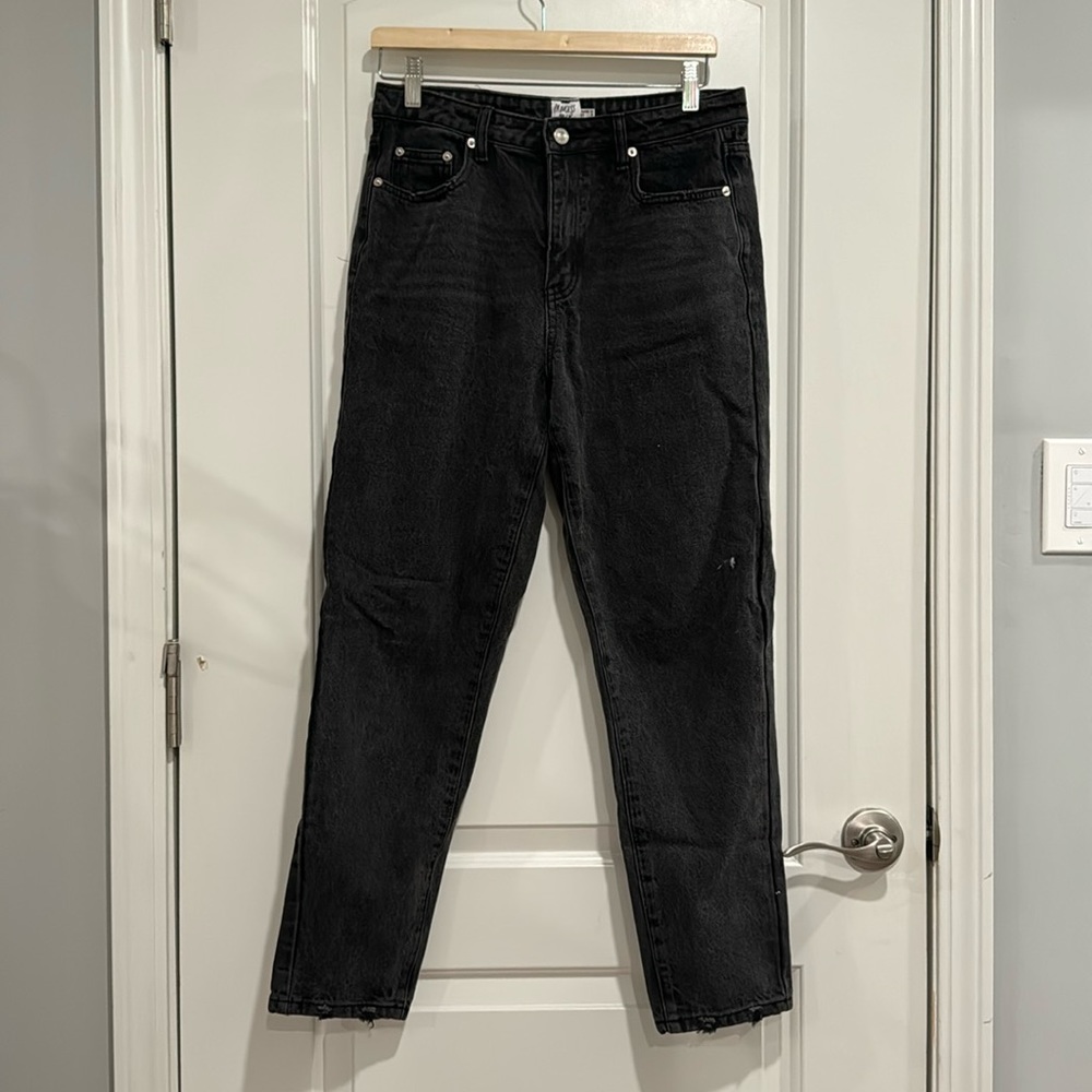 Princess Polly Women’s Black Straight Leg Denim Size 8